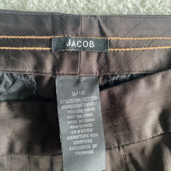 JACOB Brown Stripped Dress Pants - Picture 5 of 5